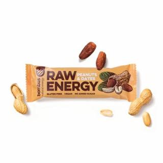 RAW ENERGY ovocná tyčinka s arašídy a datlemi, 50g (Peanuts  dates)