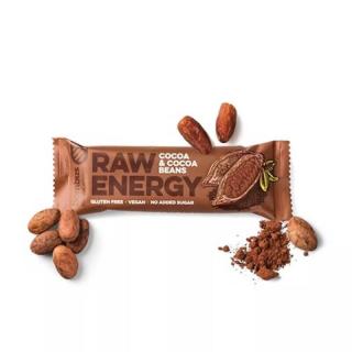 RAW ENERGY ovocná tyčinka s kakaem a kakaovými boby, 50g (Cocoa  Cocoa beans)