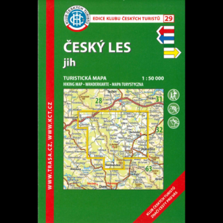 Český les -  jih -  turistická mapa KČT č.29