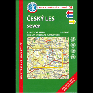 Český les -  sever -  turistická mapa KČT č.28