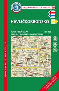 Havlíčkobrodsko -  turistická mapa KČT č.46