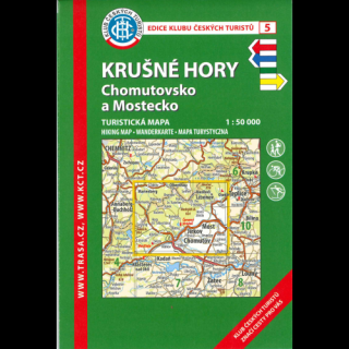 Krušné hory -  Chomutovsko a Mostecko -  turistická mapa KČT č.5