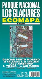 mapa Parque Nacional los Glaciares