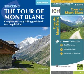 Tour du Mont Blanc - sada mapy a  průvodce