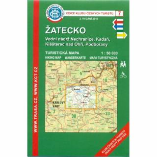 Žatecko -  turistická mapa KČT č.7