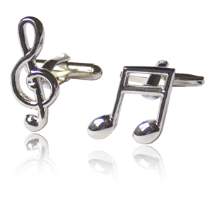 Manžetové knoflíčky Nota a houslový klíč (Nota a houslový klíč)