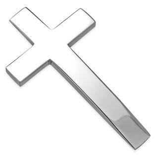 Ocelový přívěšek kříž