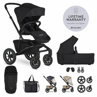 EASYWALKER SET XXL KOČÁREK KOMBINOVANÝ JIMMEY AIR PEPPER BLACK S PŘÍSLUŠENSTVÍM