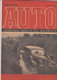 AUTO - ČASOPIS ČS. MOTORISTŮ ČÍSLO B11 LISTOPAD 1946