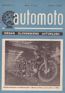 AUTOMOTO MAREC 1950 - ČASOPIS SLOVENSKÉHO AUTOKLUBU - TATRAPLAN