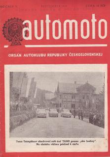 AUTOMOTO SEPTEMBER 1950 - ČASOPIS SLOVENSKÉHO AUTOKLUBU