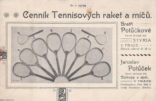 CENNÍK TENISOVÝCH RAKET A MÍČŮ - CENNÍK KOPACÍCH MÍČŮ, BOT HOCKEYE A BRUSLÍ 190?/191?