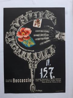FILMOVÝ PLAKÁT A3 - BOCCACCIO - Karel Teissig 1963 - Federico Fellini - Sophia Loren