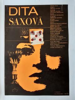 FILMOVÝ PLAKÁT A3 - DITA SAXOVÁ - ZDENĚK ZIEGLER - 1967
