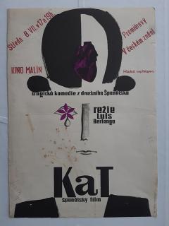FILMOVÝ PLAKÁT A3 - KAT - Olga Stárková - 1968 - poškozeno skvrnky