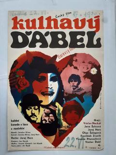 FILMOVÝ PLAKÁT A3 - Kulhavý ďábel (Hudební komedie o lásce a manželství) Antonín Dimitrov - 1968