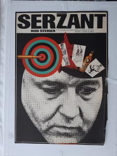 FILMOVÝ PLAKÁT A3 - SERŽANT - Karel Vaca - 1971 - poškozený