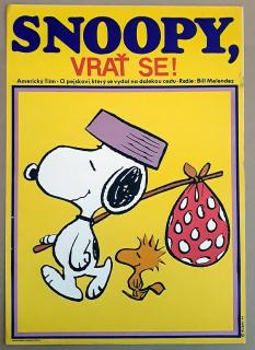 FILMOVÝ PLAKÁT A3 - SNOOPY, VRAŤ SE!