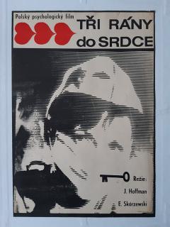 FILMOVÝ PLAKÁT A3 - TŘI RÁNY DO SRDCE - 1966