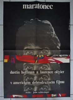 FILMOVÝ PLAKÁT  OBŘÍ VELIKOST A1 - MARATÓNEC - MILAN GRYGAR - DUSTIN HOFFMAN -USA - 1977