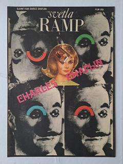 FILMOVÝ PLAKÁT SVĚTLA RAMP - A3 - CHARLES CHAPLIN