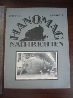 HANOMAG NACHRICHTEN 1923 HEFT 121