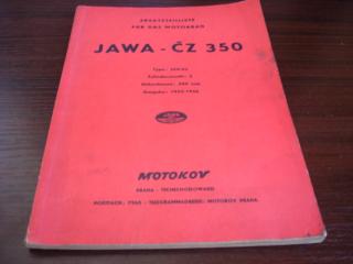 JAWA-ČZ 350 type 354 - Ersatzteilliste - Ausgabe - 1955-56 - MOTOKOV
