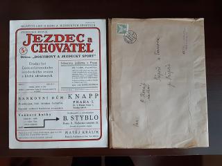 JEZDEC A CHOVATEL ČÍSLO 3 - LEDEN 1933 - A4 PĚKNÝ STAV