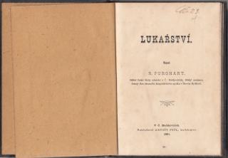 LUKAŘSTVÍ - R. PURGHART - ČESKÉ BUDĚJOVICE 1891