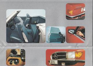Mercedes - Benz 280 S/SE/SEL, 350 SE/SEL, 280 SL, 450 SL .... - přehled modelů - reklamní prospekt -