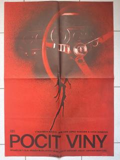 POCIT VINY - FILMOVÝ PLAKÁT A1 - EVA HAŠKOVÁ 1977