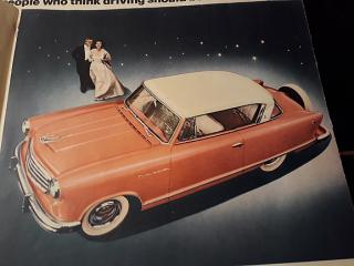 REKLAMNÍ PROSPEKT / KATALOG 1955 AMC American Motors RAMBLER Lg Color Sales Brochure