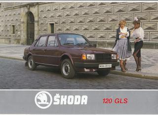Škoda 120 GLS - prospekt - Motokov - reklamní prospekt A4 - 198?