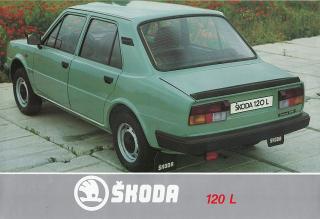 Škoda 120 L - prospekt - Motokov - reklamní prospekt A4 - 198?