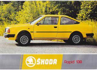 Škoda Rapid 130 - prospekt - Motokov - reklamní prospekt A4 - 198?