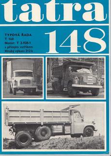 Tatra 148 - typová řada T-148 - MOTOR T 2-928-1 - REKLAMNÍ PROSPEKT MOTOKOV - 197? - 4 STRANY