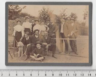 TENISOVÝ KLUB BLANSKO - PRASTARÁ ORIGINÁLNÍ FOTOGRAFIE Z ROKU 1907