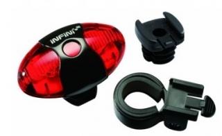 blikačka INFINI Vista I-405R 4f 5 LED zadní+baterie (klasická blikačka včetně bateriíí)