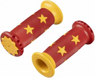 dětská madla Force Star gumová červeno-žlutá (Doprodej poslední páry)