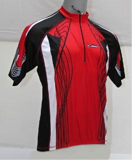 pánský dres s krátkým rukávem V-RIDER RED vel. S (Doprodej poslední kus)