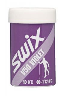 vosk SWIX V50 45g stoupací fialový 0°C (stoupací vosk pro teploty 0°C )