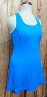 Šaty koloběžkářky jednobarevné modré