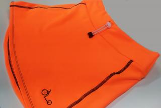Sukně sportovní s počesem oranžová reflexní, bez kraťasů