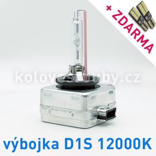 AKCE: Výbojka xenon D1S 12000K do originálních světlometů (Výbojka D1S 12000K - AKCE - ke každé zakoupené výbojce ZDARMA LED SMD parkovací žárovky s funkcí CANBUS !)