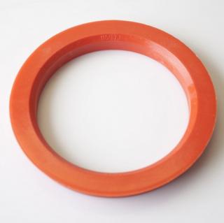 Centrovací kroužek 110,0 / 87,1 plast, oranžová, přesah kužele 3mm (Vymezovací kroužky do kol)