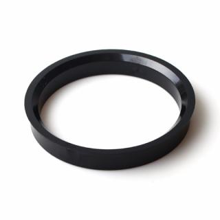 Centrovací kroužek 64,1 / 58,1 plast, černý, přesah kužele 2mm (Vymezovací kroužky do kol)