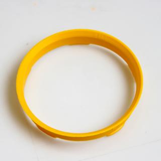 Centrovací kroužek 67,0 / 65,1 plast, žlutá, přesah kužele 3mm (Vymezovací kroužky do kol)