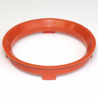 Centrovací kroužek 67,1 / 59,1 plast, oranžová, přesah kužele 3mm (Vymezovací kroužky do kol)