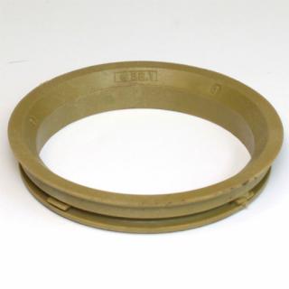 Centrovací kroužek 68,0 / 58,1 plast, tmavá žlutá, přesah kužele 4mm (Vymezovací kroužky do kol)