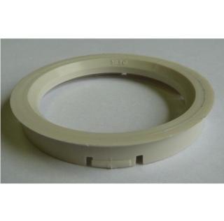 Centrovací kroužek 73,0 / 58,6 plast, ivory, přesah kužele 3mm (Vymezovací kroužky do kol)